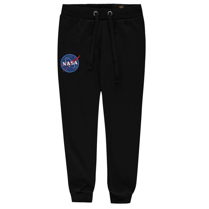 Alpha Industries Boys Black Nasa Jogging Pants Size 13