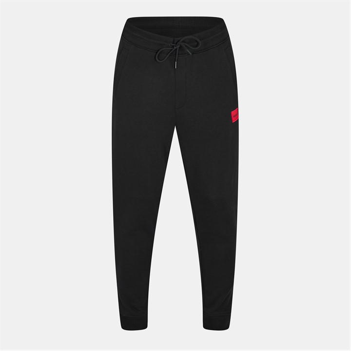 Black 001 - Hugo - Doak Closed Hem Jogging Bottoms