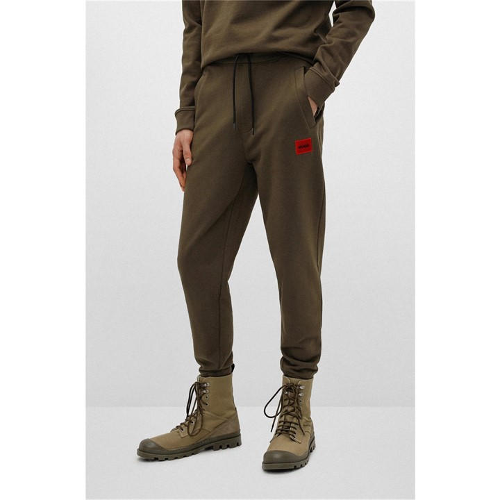 Khaki 304 - Hugo - Doak Closed Hem Jogging Bottoms