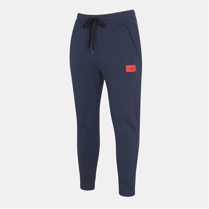 Navy 405 - Hugo - Doak Closed Hem Jogging Bottoms
