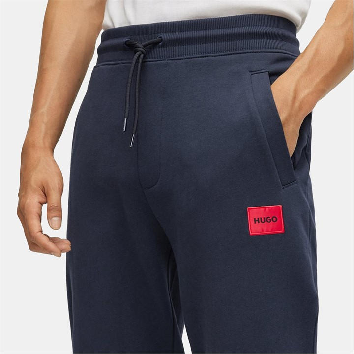Navy 405 - Hugo - Doak Closed Hem Jogging Bottoms