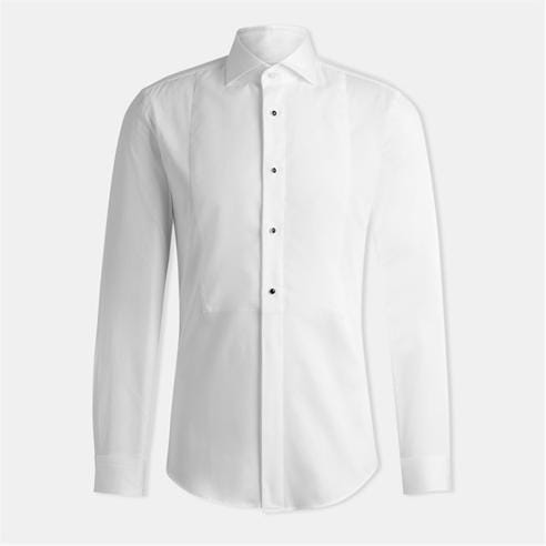 Boss - Men's H-Hank-Tux3 Black Long Sleeve Tailored Fit Dress Shirt