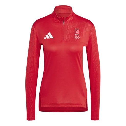 adidas - Women's Half Zip Long Sleeve Performance Tracksuit Top
