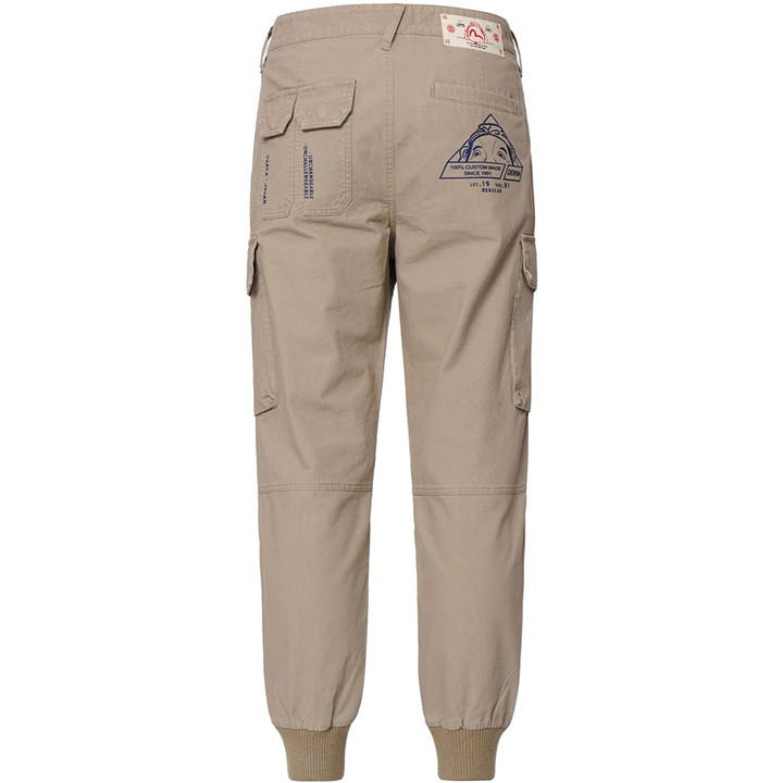 EVISU Printed Cargo Trousers Beige FRASERS