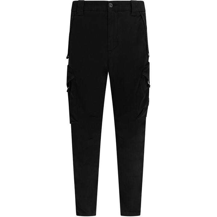 Cp Company Men's Black Ergonomic Lens Utility Pants Medium