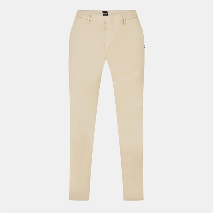 Boss Men's Beige Kaito3 Straight Leg Trousers