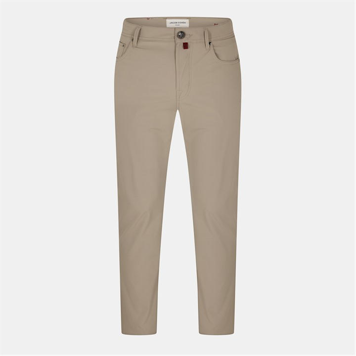Jacob Cohen Men's Beige Jacob Straight Trs Sn54 Size 34 R