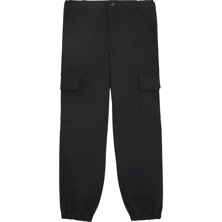 Lyle And Scott Boys Black Cargo Trousers Juniors