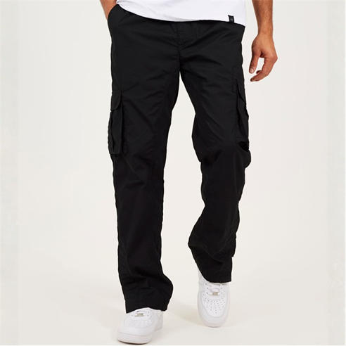 Brave Soul - Mens Poplin Cargo Trousers with Pockets