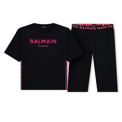 BALMAIN - Shorts And T-Shirt Set Junior