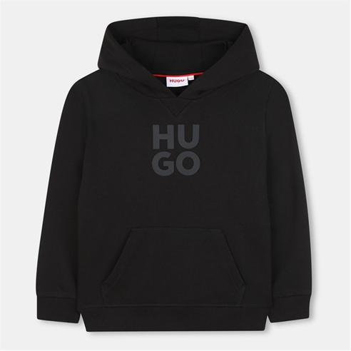 HUGO - Kids' Logo Cotton Pull Over Hoodie