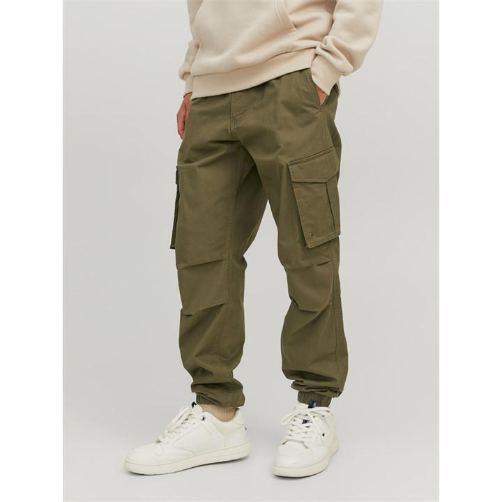 Jack And Jones Men's Green Noah Cargo Trouser Medium