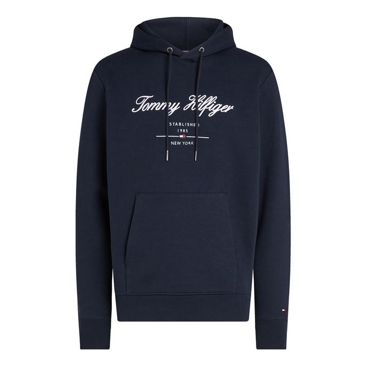 TOMMY HILFIGER SCRIPT LOGO HOODY