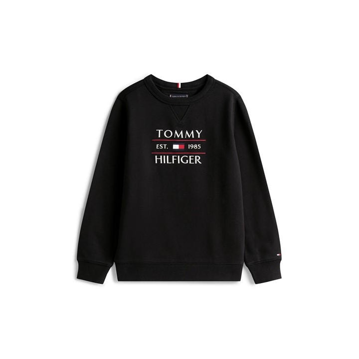 Tommy Hilfiger TOMMY FLAG HILFIGER SWEATSHIRT - Black