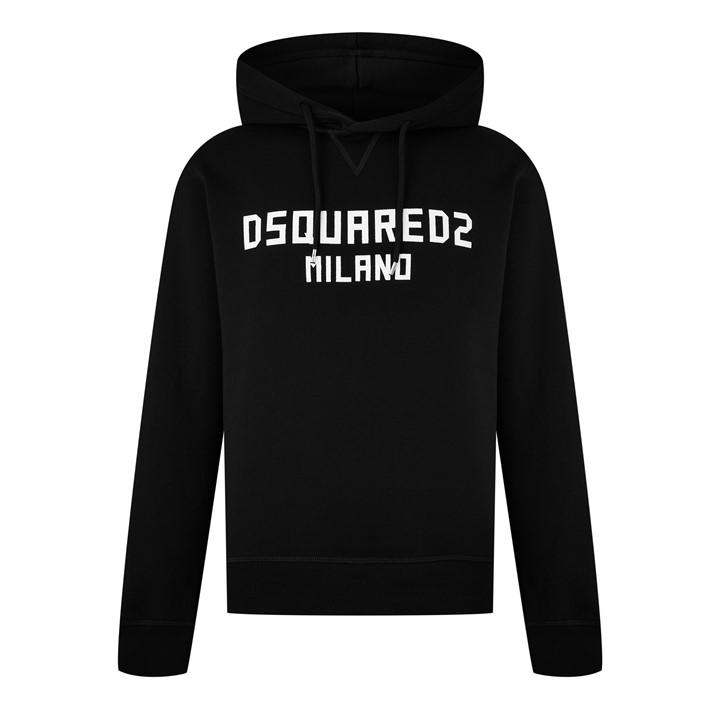 DSQUARED2 LOGO PRINT HOODIE