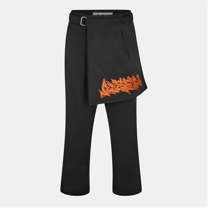 OFF-WHITE GRAPHIC TROUSERS