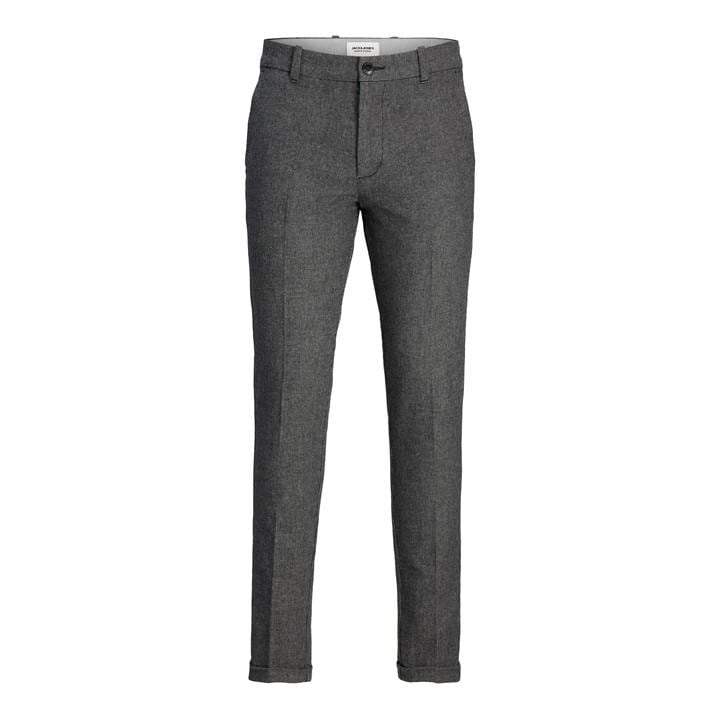 Jack And Jones Men's Grey Henry Chinos Medium
