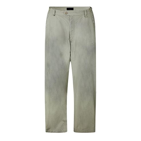 BALENCIAGA - Washed Wide Leg Utility Jeans