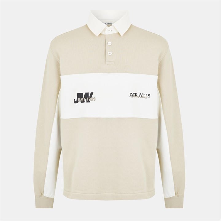 JACK WILLS LOGO RUGBY POLO