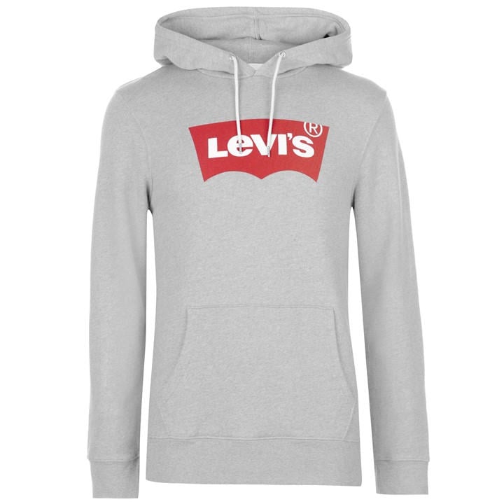 Levis Men's Grey Batwing Hoodie Extra Small