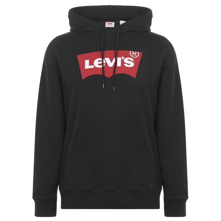 Levis Men's Black Batwing Hoodie Extra Large