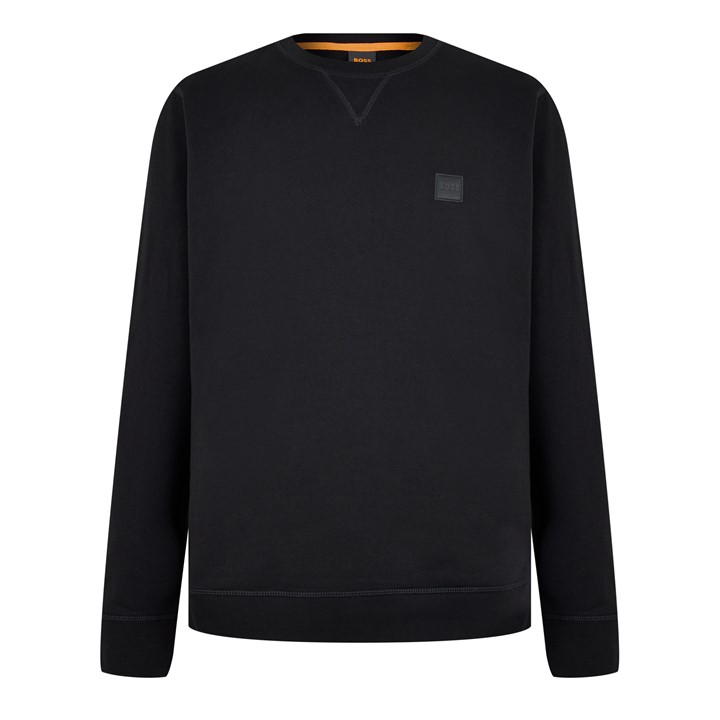 HUGO BOSS MEN'S WESTART CREW SWEATSHIRT, PREMIUM COTTON