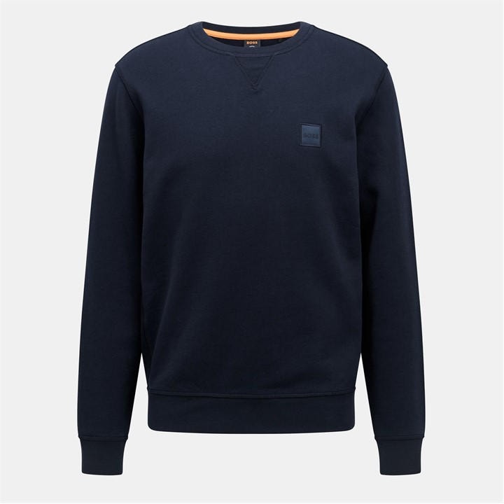 HUGO BOSS MEN'S WESTART CREW SWEATSHIRT, PREMIUM COTTON