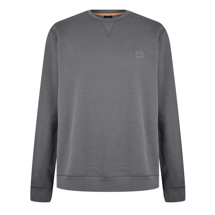HUGO BOSS MEN'S WESTART CREW SWEATSHIRT, PREMIUM COTTON