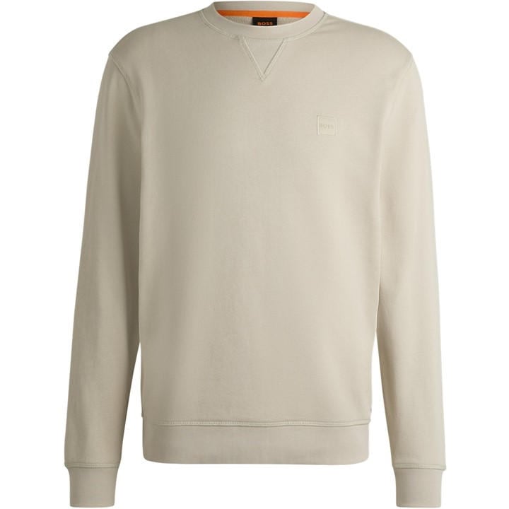 HUGO BOSS MEN'S WESTART CREW SWEATSHIRT, PREMIUM COTTON