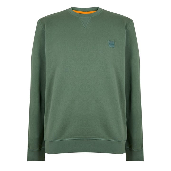 HUGO BOSS MEN'S WESTART CREW SWEATSHIRT, PREMIUM COTTON