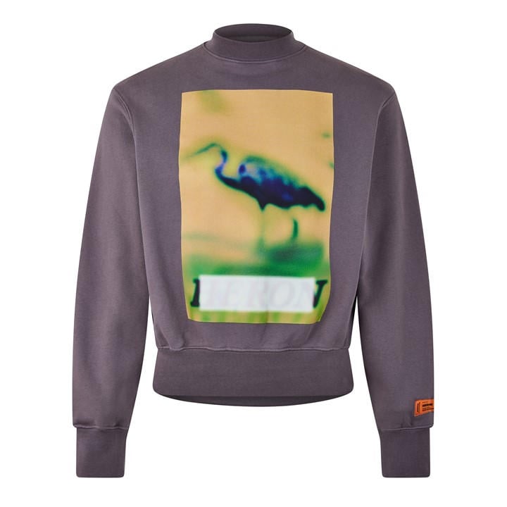 HERON PRESTON CENSORED CREW SWEATSHIRT