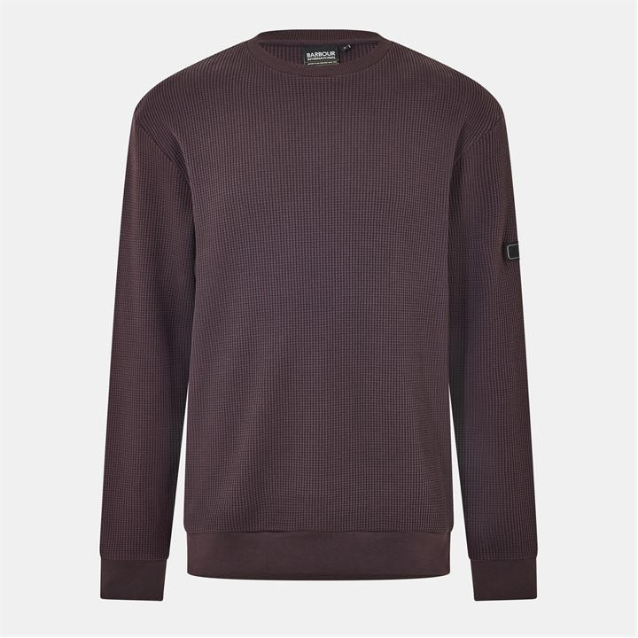 Barbour International Men's Red Curve Crew Sweatshirt Small