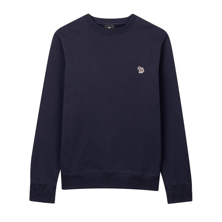Ps Paul Smith Men's Blue Zebra Crew Sweatshirt Large