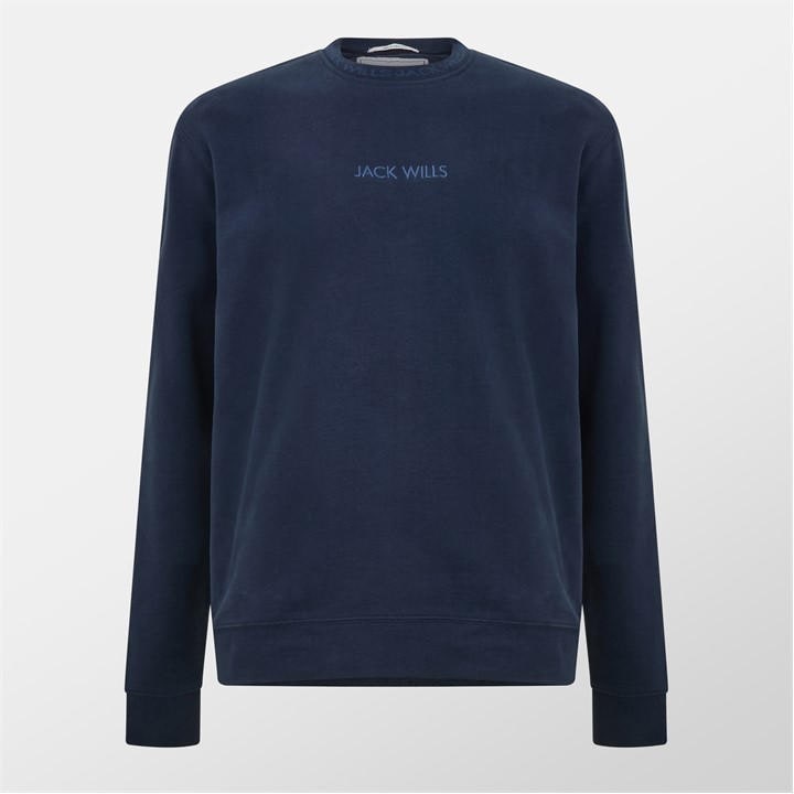 Jack Wills Men's Brown Jacquard Crew Sweatshirt