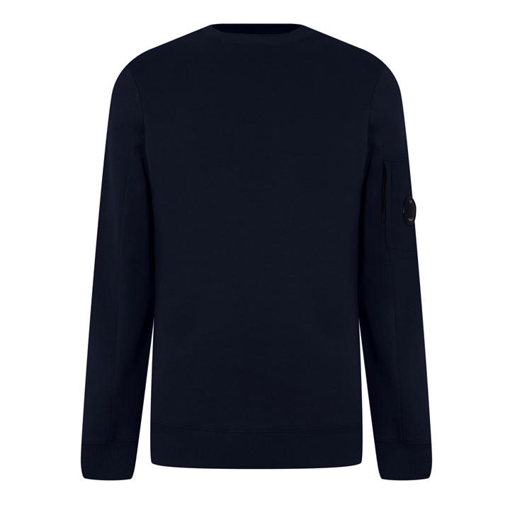 Cp Company Men's Blue Heavyweight Lens Sweatshirt Small