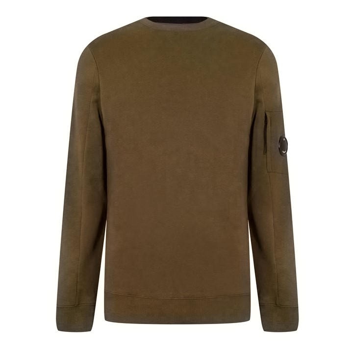 Cp Company Men's Green Lens Crew-Neck Sweatshirt 3XL