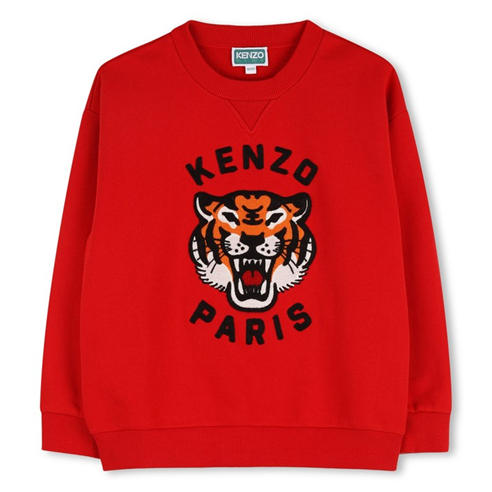 KENZO - Unisex Kids' Tiger Embroidered Crew Sweatshirt