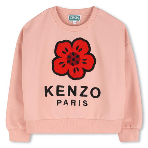 KENZO - Kids' Poppy Embroidered Relaxed Fit Crew Sweatshirt
