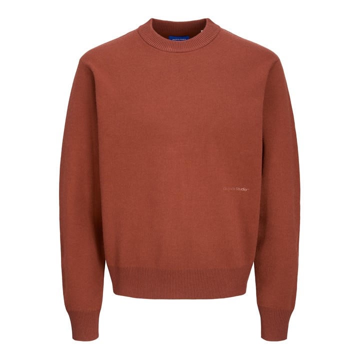 Jack And Jones Men's Brown Knitted Sweathirt Small
