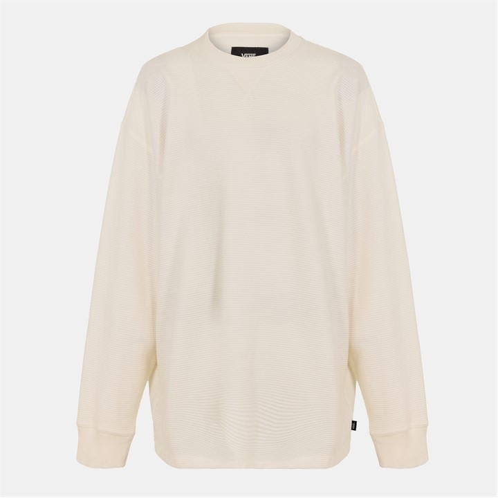 Vans Mte Navigate Ls Thermal Egret Sweatshirt Unisex Adult In White