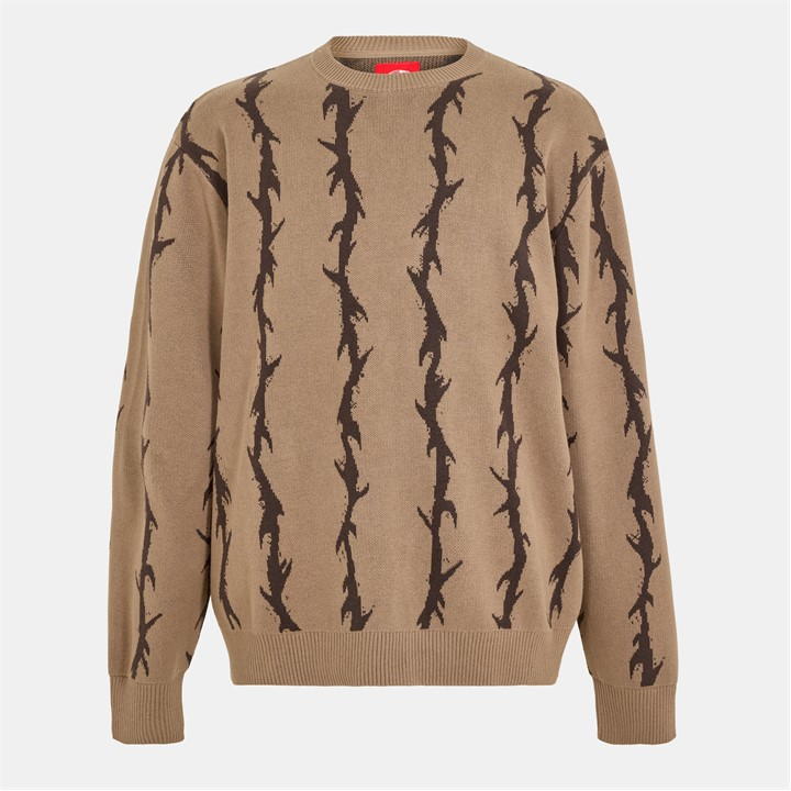 Vans Skate Thorn Crew Jumper Walnut Sweatshirt Unisex Adult In Brown
