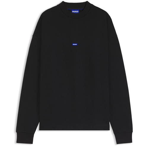 Hugo - Mens HUGO Blue Crew Sweater with Logo Detail (Nedro)