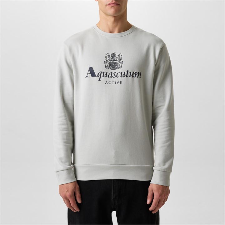 AQUASCUTUM LOGO CREW SWEATER