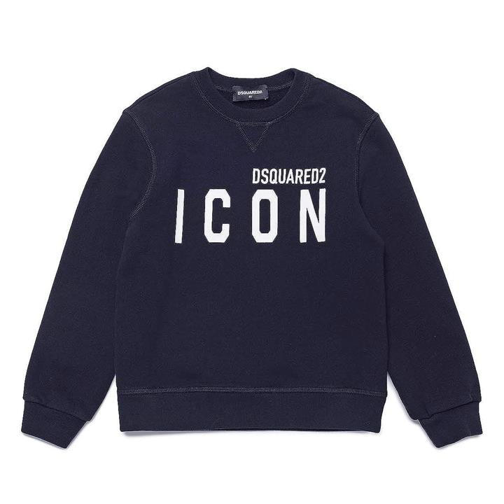 Dsquared2 Boys Blue 'S Icon Basic Logo Sweatshirt Size 13