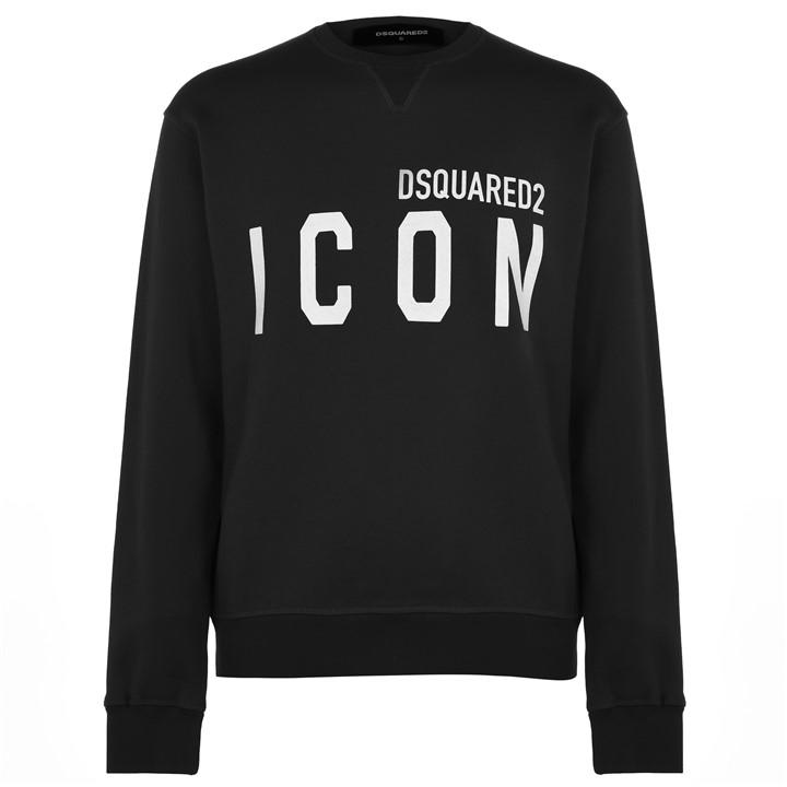 Dsquared2 Men's Black Icon Logo Sweatshirt 2XL