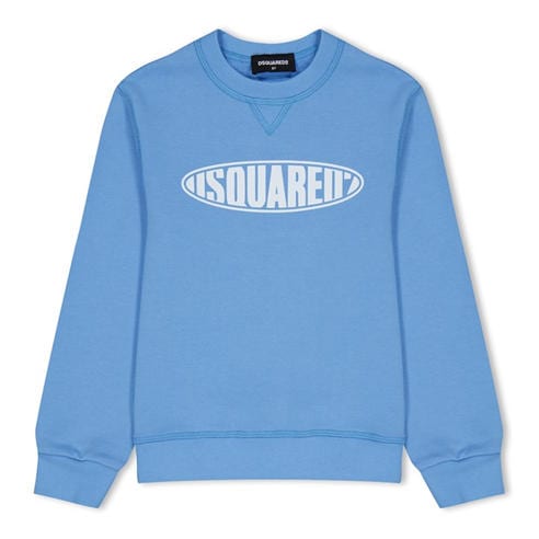 DSQUARED2 - Unisex Kids' Oval Logo Crew Sweatshirt