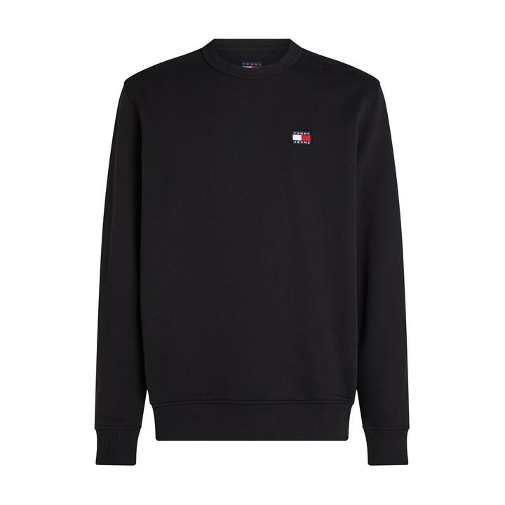 Tommy Jeans Men's Black Tjm Reg Badge Crew Ext 2XL