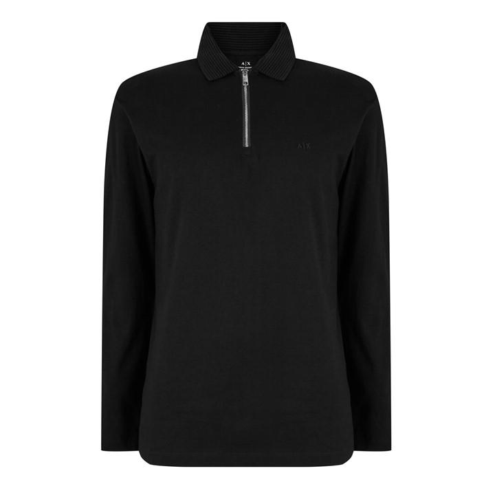Armani Exchange Men's Black Polo Shirt 2XL