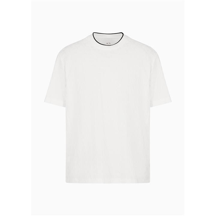 Armani Exchange Men's White T-Shirt Medium