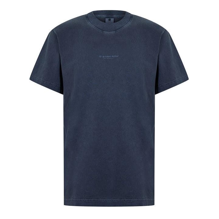 G Star Men's Blue Logo T-Shirt Medium